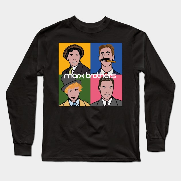 Marx Brothers Long Sleeve T-Shirt by Cleobule